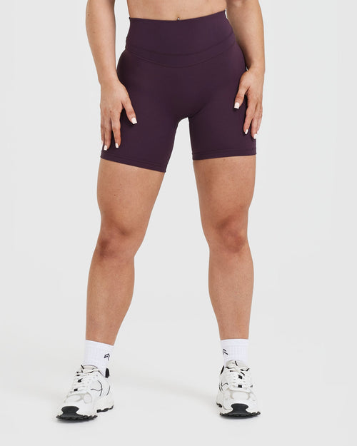 Oner Modal Unified High Waisted Shorts 6" | Blackberry Purple