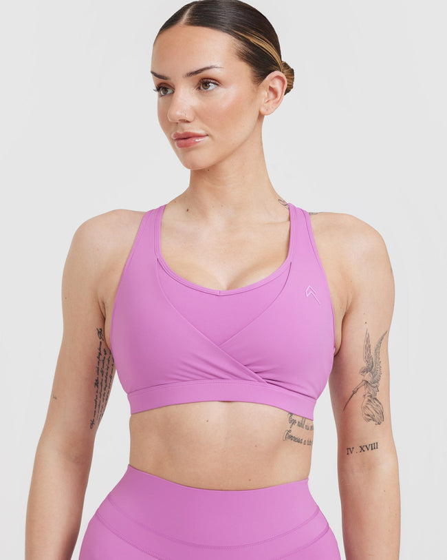 Unified Layered Sports Bra | Orchid Purple