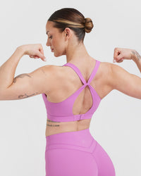 Unified Layered Sports Bra | Orchid Purple