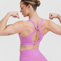 Unified Layered Sports Bra | Orchid Purple