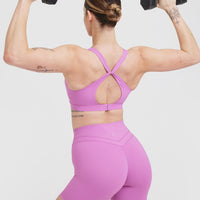 Unified Layered Sports Bra | Orchid Purple