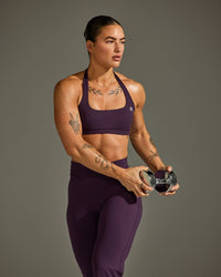 EasyLift™ Halter Bralette | Blackberry Purple
