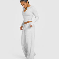 At Home Night Bottoms | Grey Marl