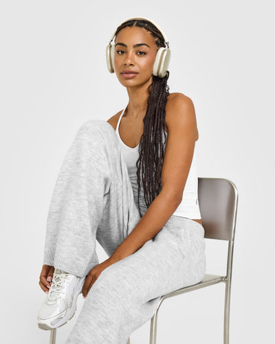 Cotton Racer Back Fitted Vest | White