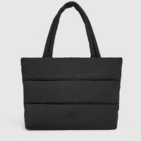 Quilted Tote Bag | Black