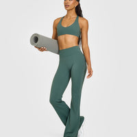 SoftMotion™ Flared Bottoms with White Logo | Iced Green