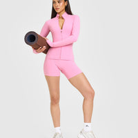 SoftMotion™ Jacket with White Logo | Rose Pink