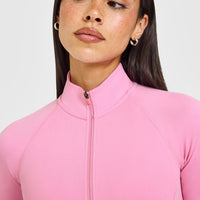 SoftMotion™ Jacket with White Logo | Rose Pink