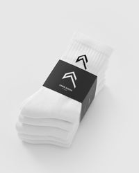 Crew Socks 5 Pack | White