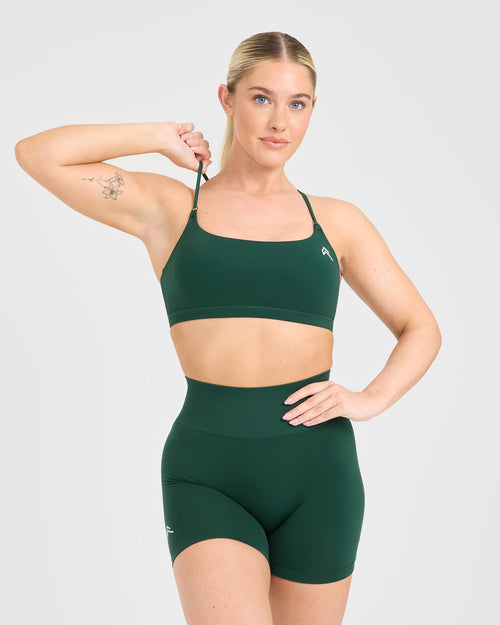 Oner Modal Everyday Cross Over Bralette | Racing Green