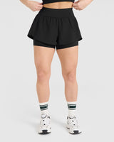 Unified Double Layer Shorts 5" | Black