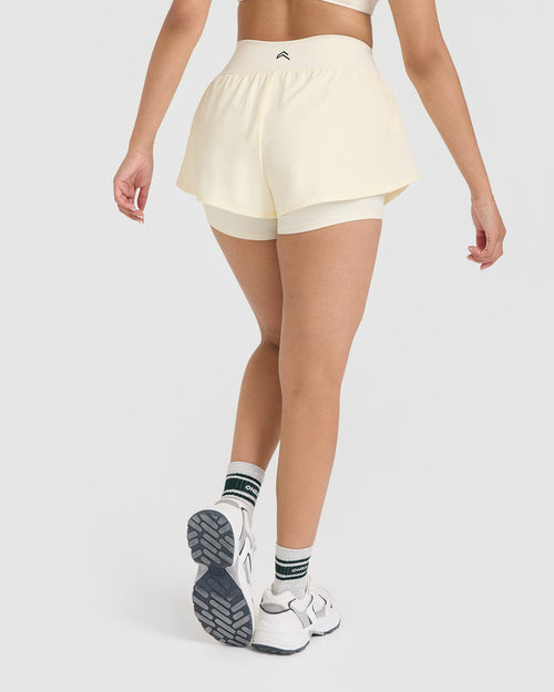 Unified Double Layer Shorts 5" | Off White