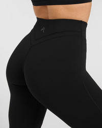 Unified Wrap Flared Bottoms | Black