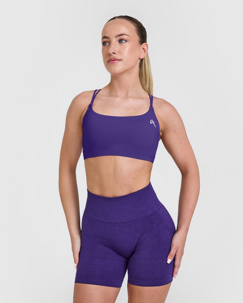 Oner Modal Everyday Cross Over Bralette | Amethyst