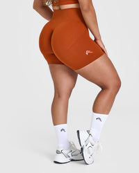 Effortless Seamless Shorts | Warm Copper