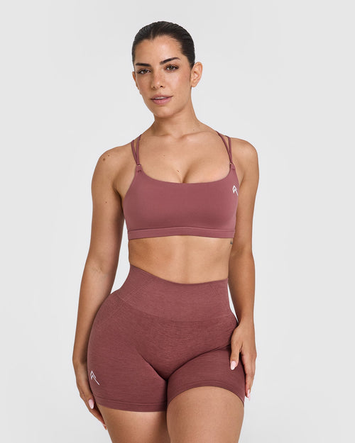 Oner Modal Everyday Cross Over Bralette | Berry