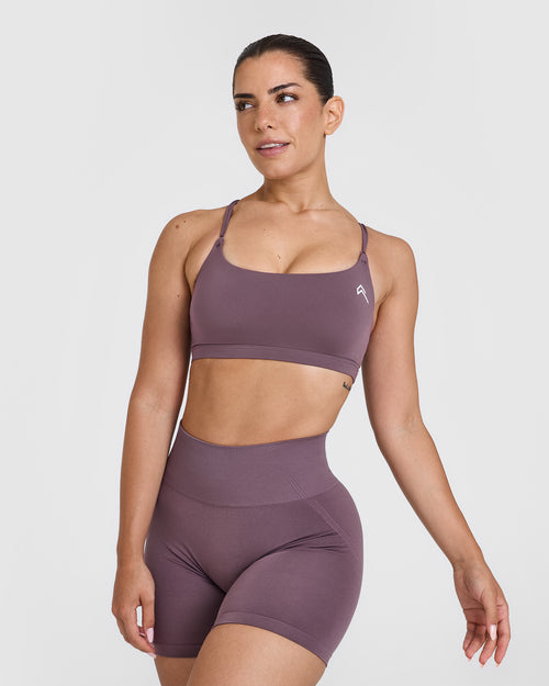 Oner Modal Everyday Cross Over Bralette | Vintage Purple
