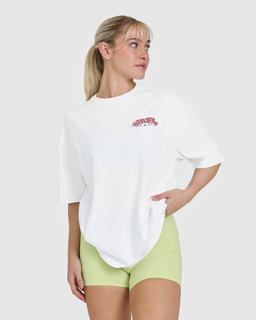 OA Tour Graphic Washed T-Shirt | White