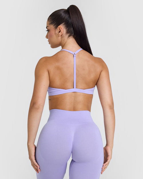 Unified Ultra Micro V Neck Bralette | Vintage Violet