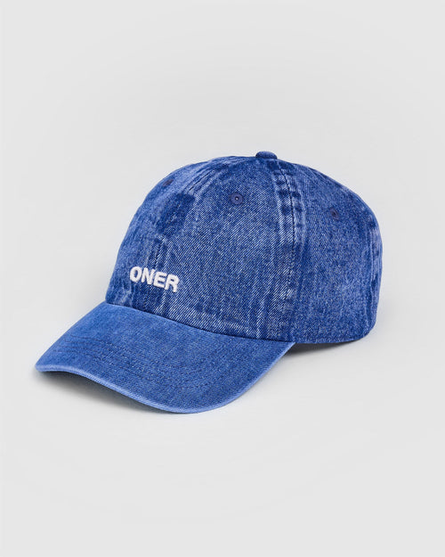 Oner Modal Vintage Wash Baseball Cap | Blue Denim