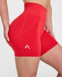 Effortless Seamless Shorts | Muscle Mommy Red