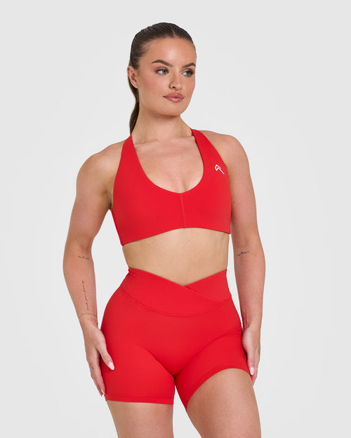 Oner Modal Unified Micro Bralette | Muscle Mommy Red