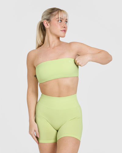 Unified Micro Bandeau Bralette | Pump Green