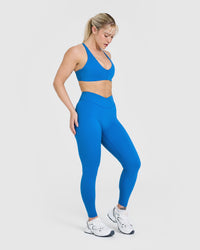 Unified Wrap Leggings | Retro Blue