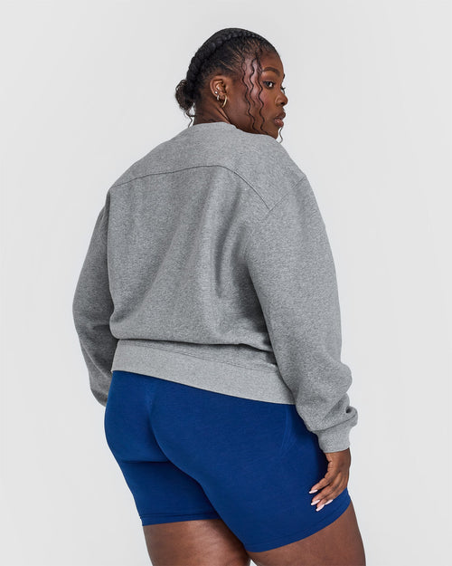 Foundations Crew Neck Sweatshirt | Charcoal Marl