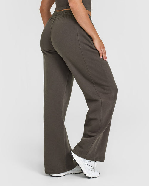 Foundations Straight Leg Joggers | Deep Taupe