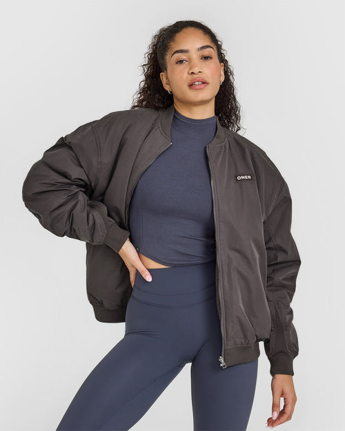 Reversible Bomber Jacket | Truffle Brown