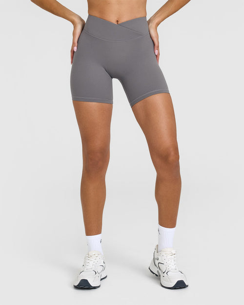 Oner Modal Unified Wrap Shorts 6" | Ash Grey