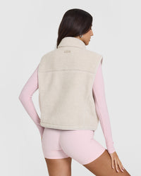 Zip Through Fleece Gilet | Sand