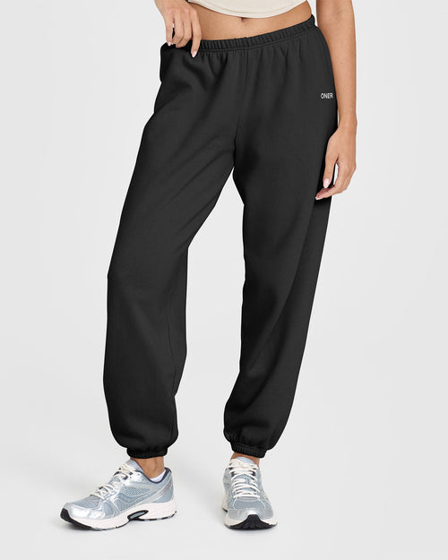 Oner Modal Mid Weight Joggers | Soft Black