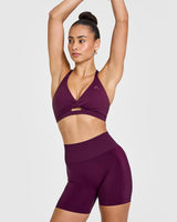 Unified Twist Sports Bra | Ripe Fig