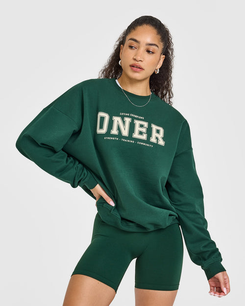 Oner Modal Oner Lightweight Sweatshirt | Racing Green