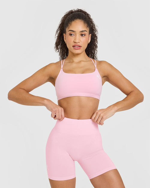 Oner Modal Everyday Cross Over Bralette | Petal Pink