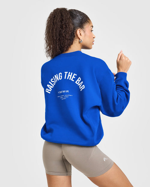 Foundations Raising the Bar Crew Neck Sweatshirt | Cobalt Blue