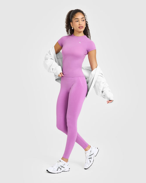 Go To Seamless Fitted Top | Orchid Purple