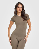 Mellow™ Soft Short Sleeve T-Shirt | Moss Brown