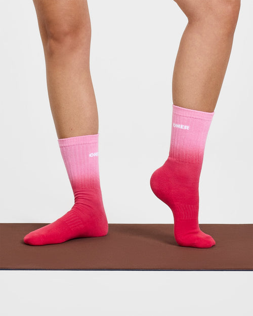 Oner Heart Crew Socks 3 Pack | Sweetie/Berry Bloom/Rosewood