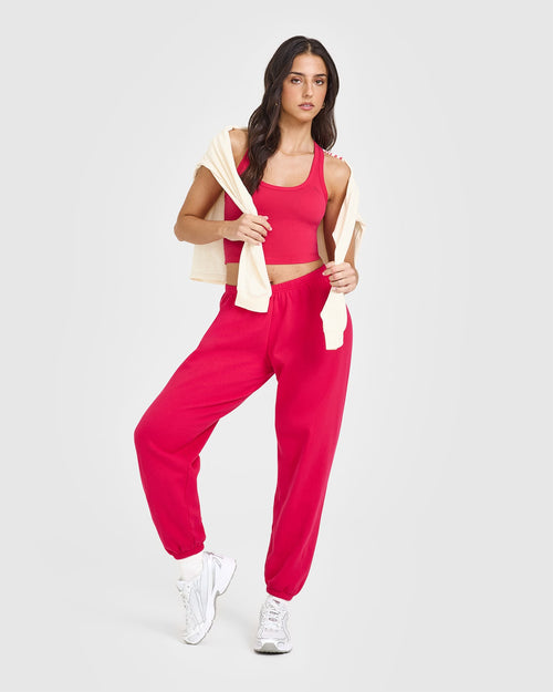 Mid Weight Joggers | Berry Bloom