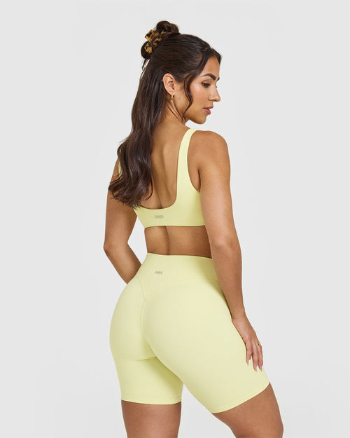 SoftMotion™ Scoop Back Bralette | Pastel Yellow