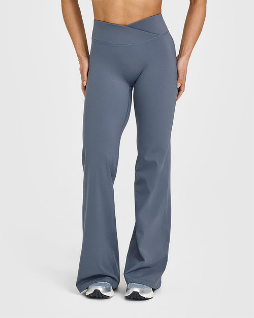 Oner Modal Unified Wrap Flared Bottoms | Granite Blue