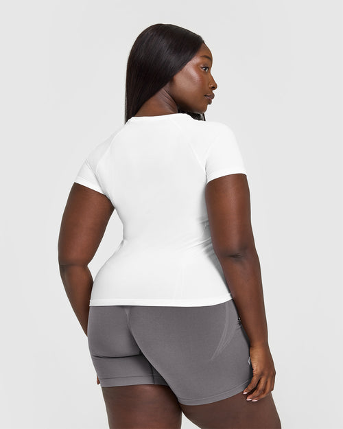 Go To Seamless Fitted Top | White