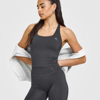 Timeless High Waisted Shorts 6" | Coal