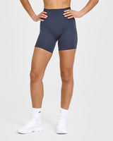 Timeless High Waisted Shorts 6" | True Blue