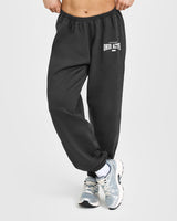 Lightweight Joggers With Athletic Graphic | Soft Black