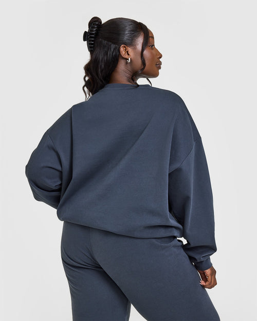 Lightweight Sweatshirt with Oner Logo | True Blue