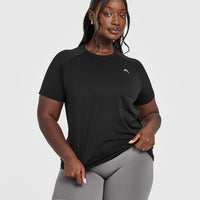 Go To Seamless Loose Top | Black